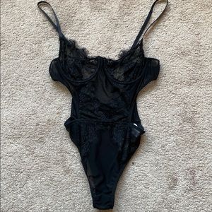 Fashion Nova black lace lingerie/bodysuit